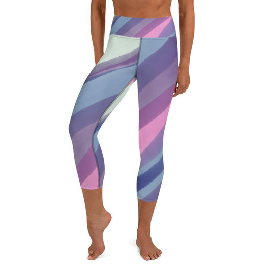 Watercolor Yoga Capri Leggings - Thrive Attire